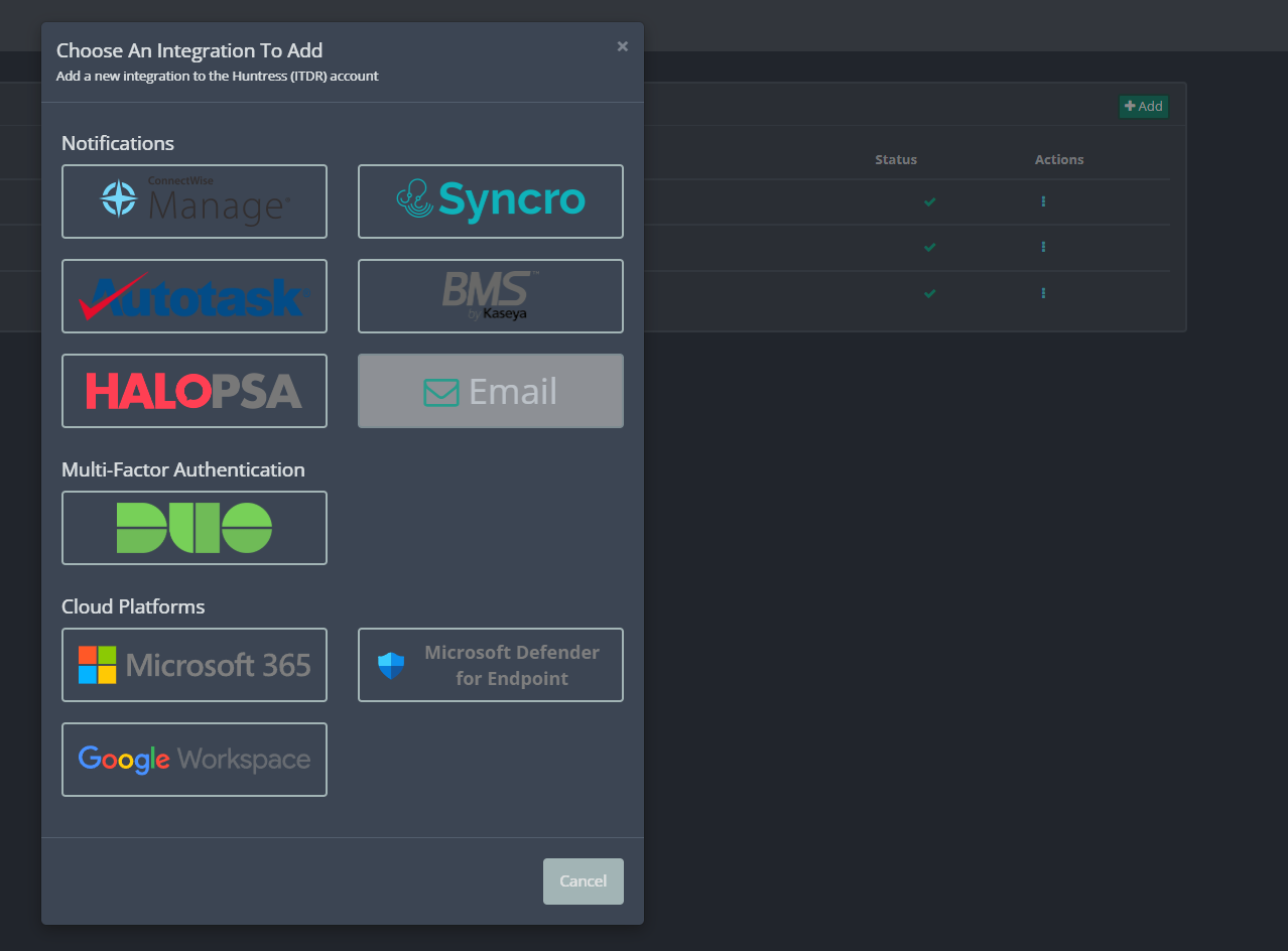 Google Workspace - Integrate with Managed ITDR – Huntress Support